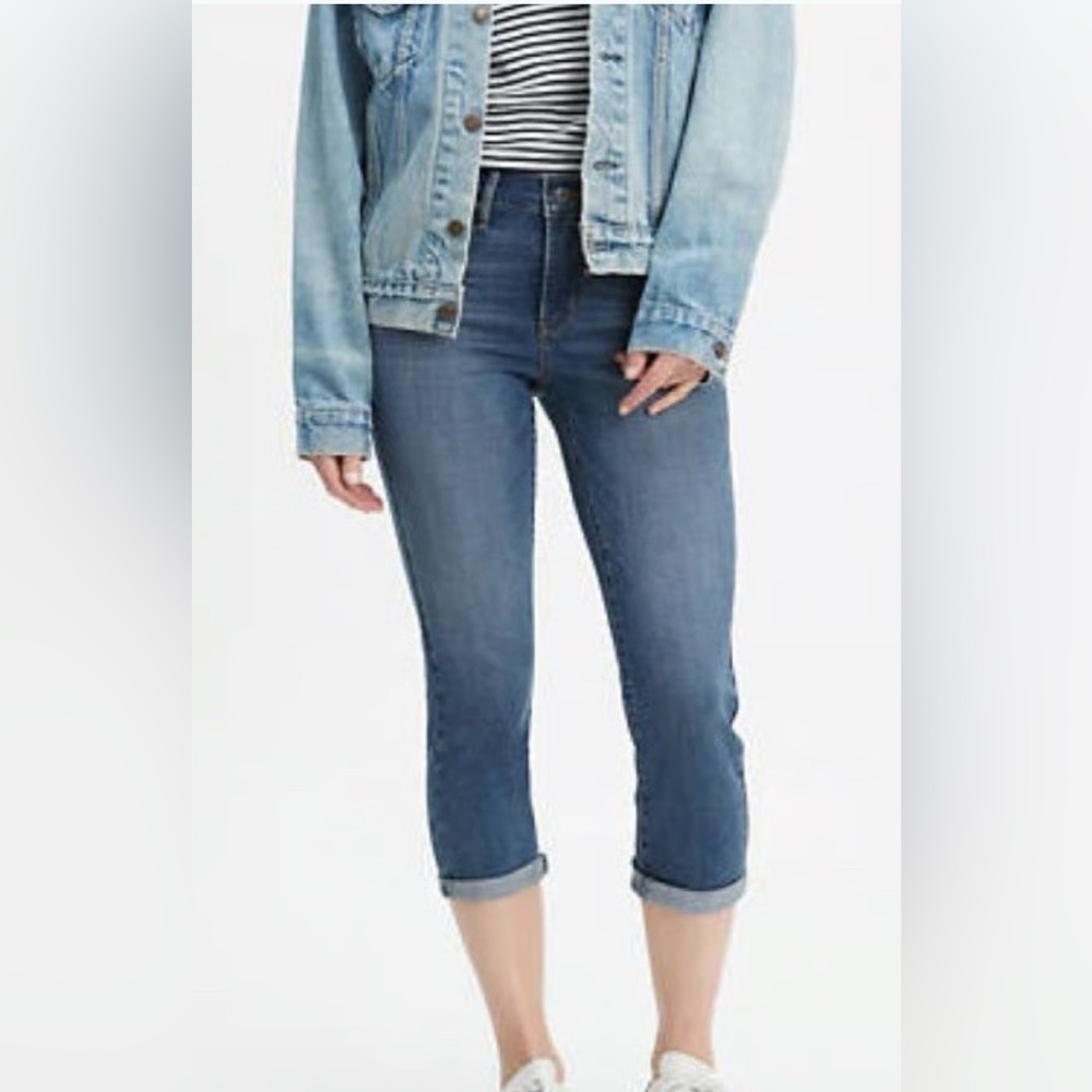 NWT Levi's 311 Shaping Capri Cropped Denim Jeans Size 18W